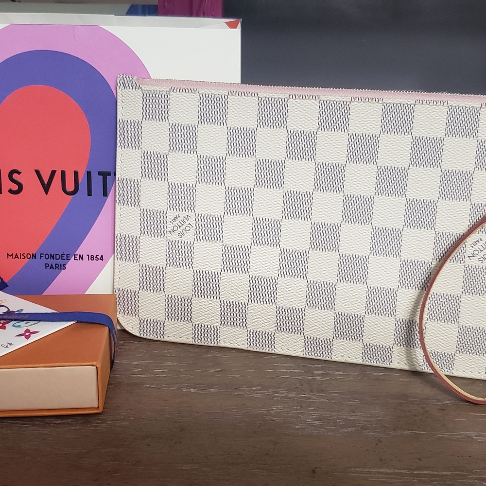 Neverfull azur rose ballerine mm pouch